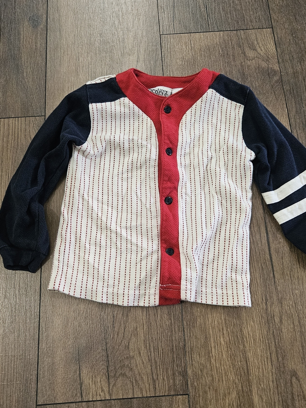 Little Rebels Baseball Jersey Top Size 3T